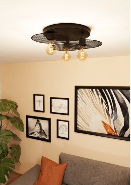 Eglo 43728 - Stropní svítidlo IKESTON 3xE27/40W/230V