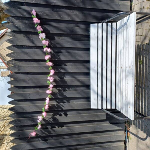 DECOLED Jarní girlanda, 220 cm, prům. 15 cm, růžová, sakura