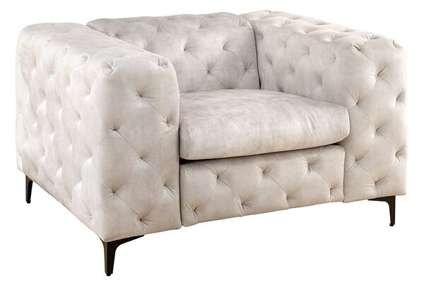 Designové křeslo Rococo šampaňský samet