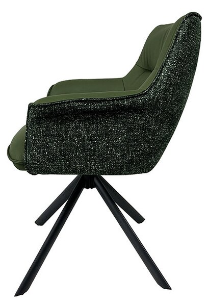 Designová otočná židle Kahikilani zelená