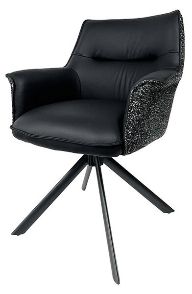 Designová otočná židle Kahikilani černá