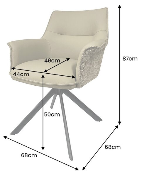 Designová otočná židle Kahikilani černá