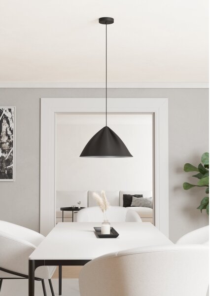 Eglo 900835 - Lustr na lanku PODERE 1xE27/40W/230V černá