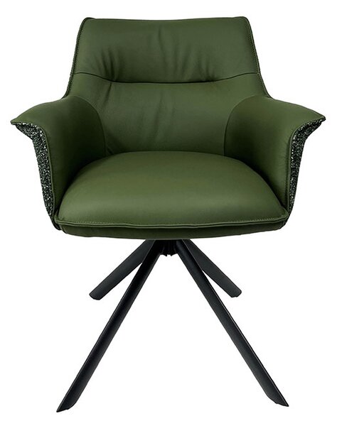 Designová otočná židle Kahikilani zelená