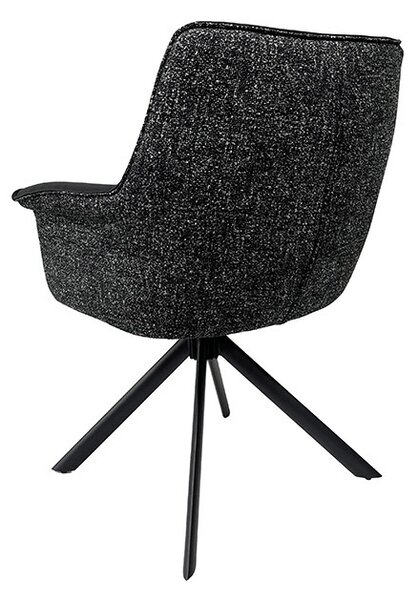 Designová otočná židle Kahikilani černá