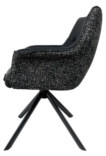 Designová otočná židle Kahikilani černá