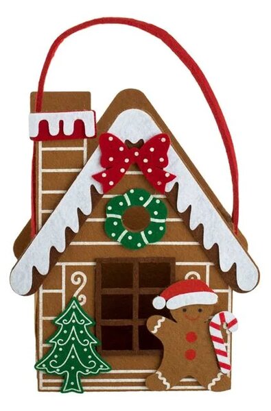 Vánoční dárková taška GINGERHOUSE 17x21 cm, sada 2 ks