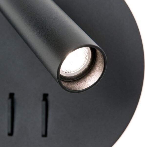 Orion WA 2-1467 - LED Nástěnné bodové svítidlo LENNY LED/6W/230V + LED/3W černá