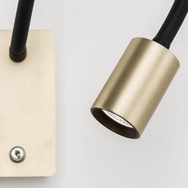 Orion WA 2-1342 - LED Flexibilní nástěnná lampička KURT LED/5W/230V zlatá