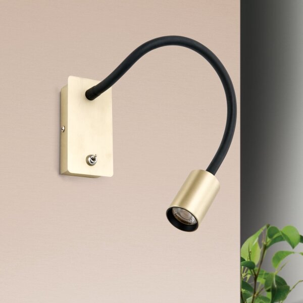 Orion WA 2-1342 - LED Flexibilní nástěnná lampička KURT LED/5W/230V zlatá