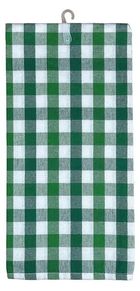 Euromat kuchyňská utěrka ANNA zelená a bílá kostka, 1 kus, 45x65cm