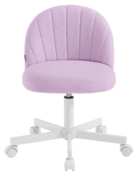 Kosmetická židle s kolečky TEDDY OBGB35027P101 fialová