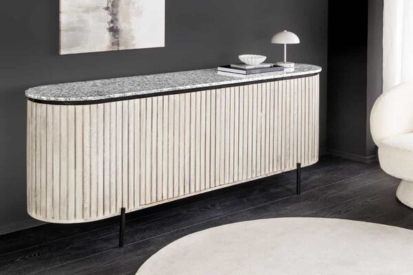 Designová komoda Xeraphina 172 cm šedé mango