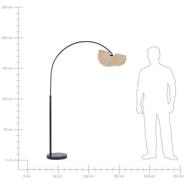 Stojací lampa HERRON Přírodní
