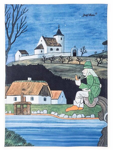 Matějovský utěrky JOSEF HASTRMAN, modrá, 2 kusy 50x70cm