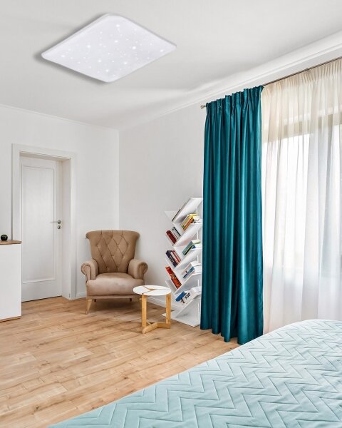 LED Stmívatelné stropní svítidlo FLORA LED/60W/230V 2700-6500K +dálkové ovládání