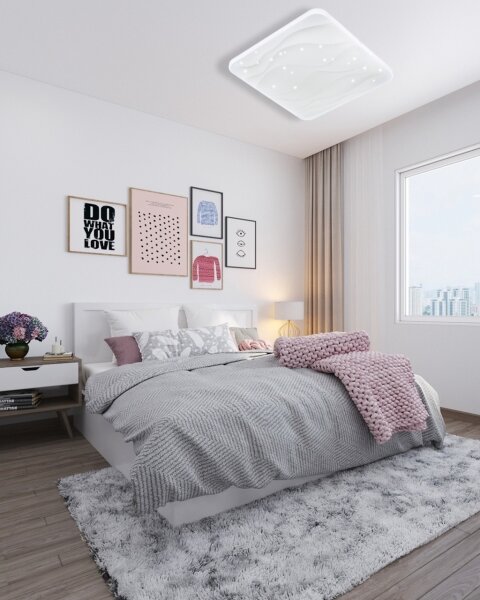 LED Stmívatelné stropní svítidlo NERIS LED/36W/230V 2700-6500K +dálkové ovládání