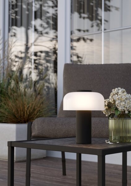Eglo 900984 - LED Stmívatelná venkovní lampa PONENTE 2,25W/5V IP44 černá/bílá