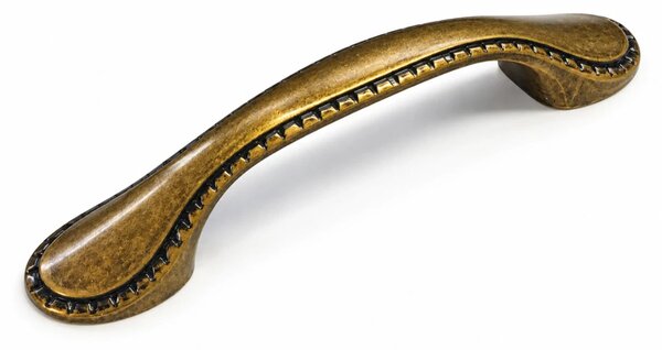 17040 úchytka rozteč 96mm staromosaz