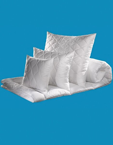 4sleep Set SCHON z dutého vlákna prošívaný přikrývka 140x200cm polštář 70x90cm PLUS celoroční (1000 + 1000g)