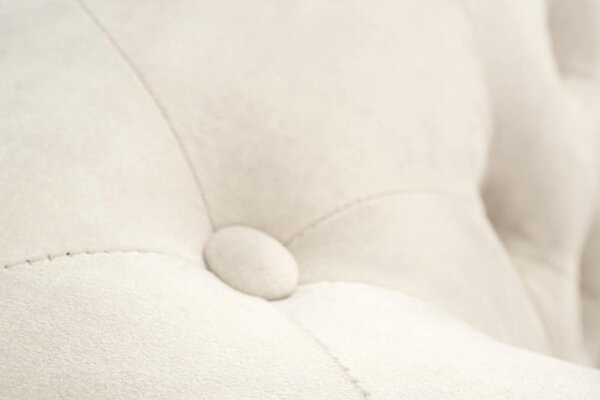 Designové křeslo Chesterfield šampaňský samet