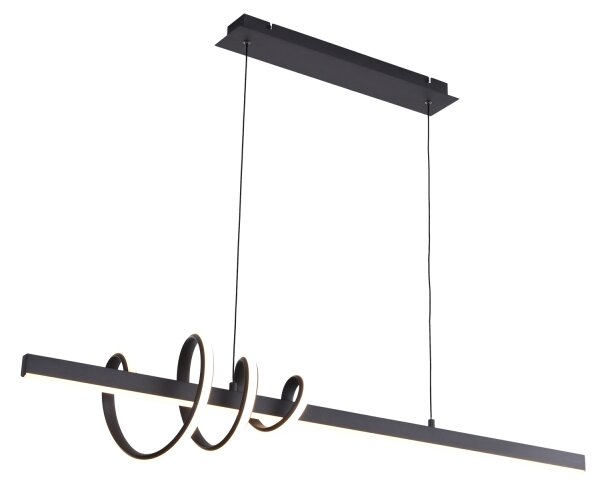 ONLI - LED Lustr na lanku SWING LED/30W/230V 4000K černá