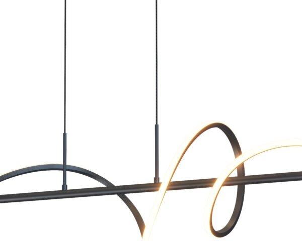 ONLI - LED Lustr na lanku TWIST LED/30W/230V 4000K černá