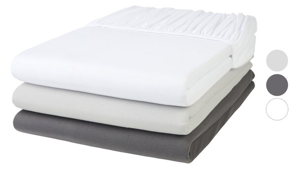Livarno home Žerzejové napínací prostěradlo, 90-100 x 200 cm (100383596)