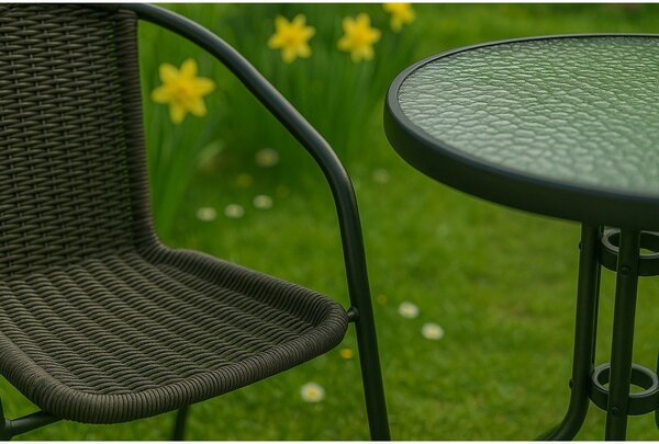 Zahradní balkonový bistro set NINA 3dílný