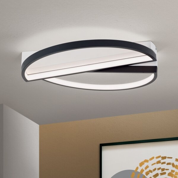 Orion DL 7-693 - LED Stmívatelné stropní svítidlo OLGA LED/28W/230V černá/bílá