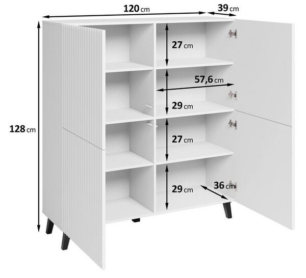 Vysoká komda PHUKET š: 120 cm