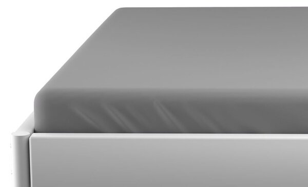 Jersey prostěradlo do dětské postýlky šedé 70 x 140 cm