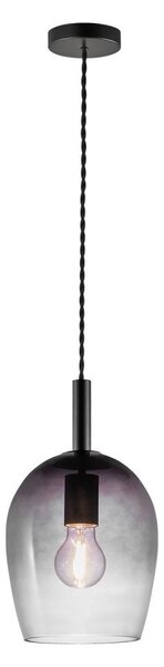 Nordlux - Lustr na lanku UMA 1xE27/40W/230V pr. 18 cm černá/kouřová