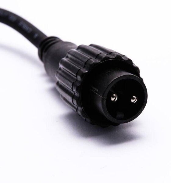 DECOLED Easy Fix LED světelný řetěz, 20 m, venkovní, modrá, 120 diod, černý kabel, IP67