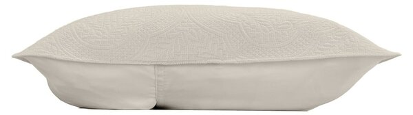 Krémový set přehozu a povlaku na polštář z mikrovlákna 240x260 cm Romane – douceur d'intérieur