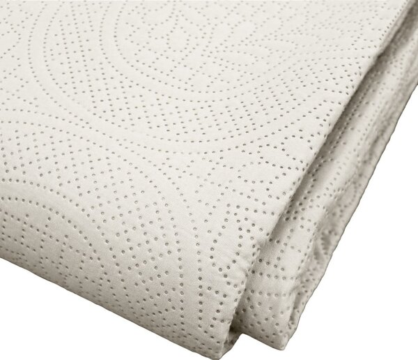 Krémový set přehozu a povlaku na polštář z mikrovlákna 240x260 cm Romane – douceur d'intérieur