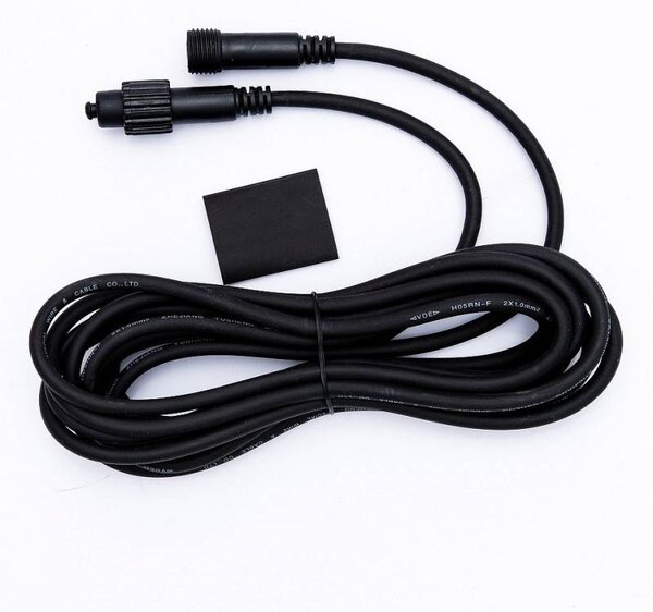 DECOLED LED světelná sada na dům, 9+1 zdarma, teple bílá s Flash, černý kabel, Easy Fix, IP67
