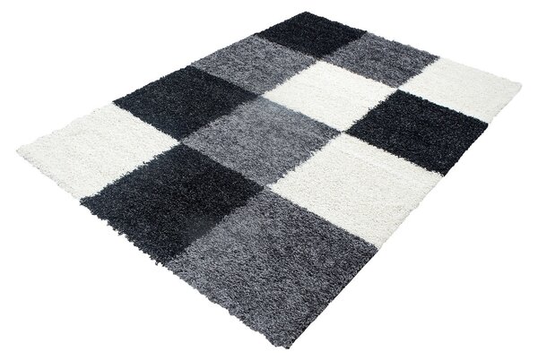 Kusový koberec Life Shaggy 1501 black 80x150 cm