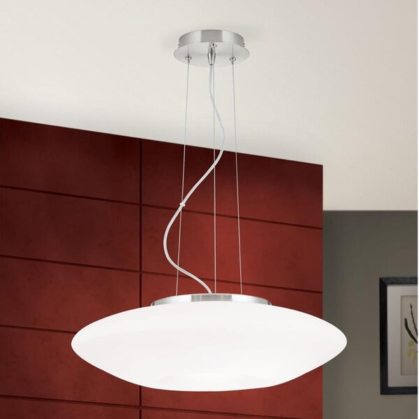Orion HL 6-1559/2 - Lustr na lanku BLANC 2xE27/60W/230V pr. 49 cm matný chrom