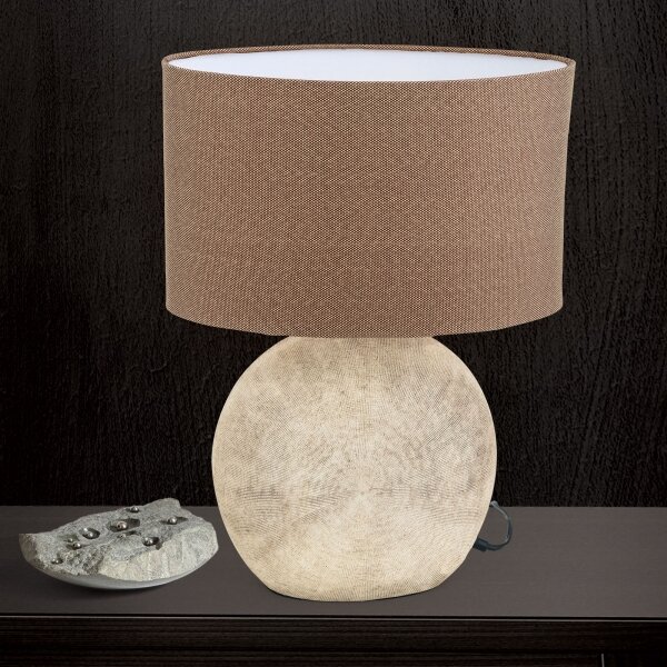 Orion LA 4-1193 - Stolní lampa ETHNO 1xE27/60W/230V keramika hnědá/béžová