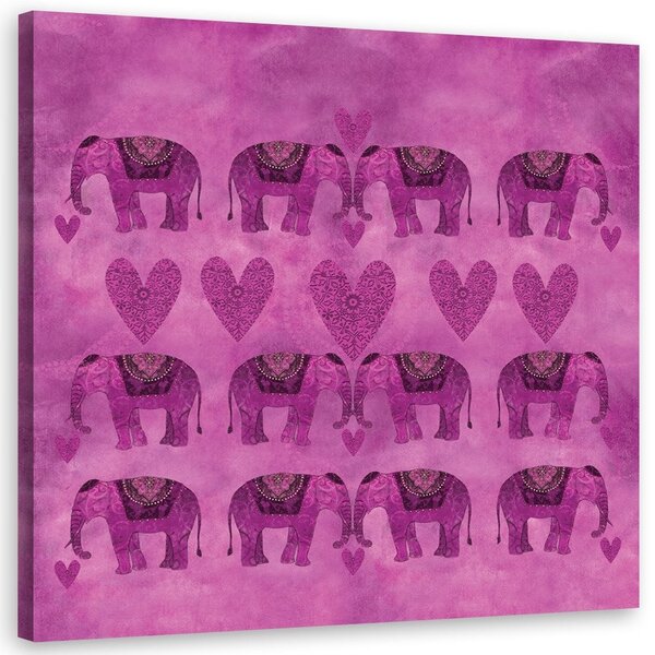 Obraz na plátně Několik slonů indických - Andrea Haase Rozměry: 30 x 30 cm