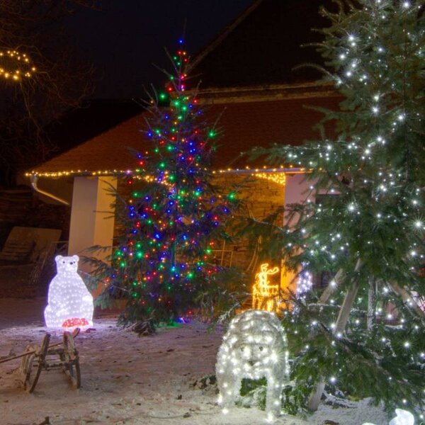 DECOLED Hobby Line LED světýlka na stromeček 20 m barevné, IP44, vč. zdroje