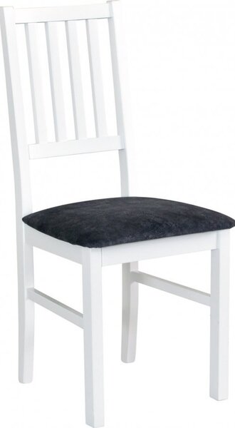 Nábytkáři ORFA NIEL 7 (NILO 7 )-jídelní židle - dřevo bílá /tm. šedá látka 24Z- kolekce "DRE" (K150-Z)
