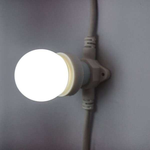 DECOLED LED žárovka ledově bílá, patice E27, 12 diod