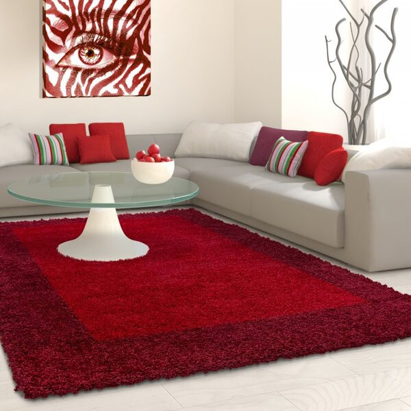 Kusový koberec Life Shaggy 1503 red 60x110 cm
