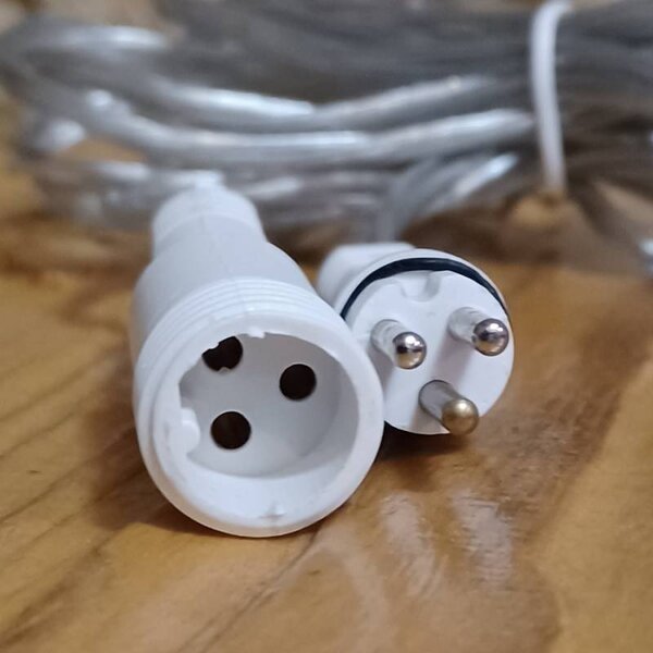 DECOLED Hobby Line interiér LED rampouchy, světelné, 200 × 50 cm, ledově bílá, 40 diod, čirý kabel, IP20, prodlužovací