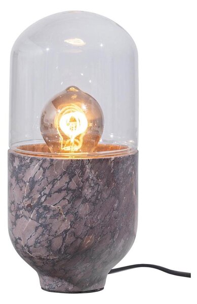 Stolní lampa ASEL 1xE27/25W/230V mramor šedá/hnědá