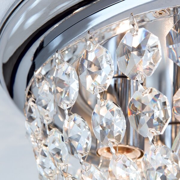 Orion DLU 1840/47-Křišťálové str. svítidlo PLAFOND 6xE27/40W/230V pr.47 cm chrom