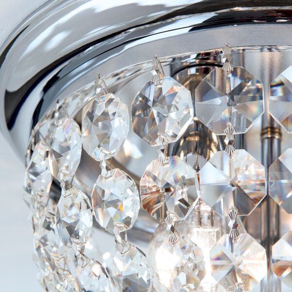 Orion DLU 1840/35-Křišťálové str. svítidlo PLAFOND 3xE27/40W/230V pr.35 cm chrom