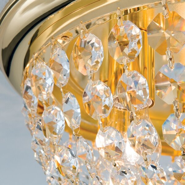 Orion DLU 1840/47-Křišťálové str. svítidlo PLAFOND 6xE27/40W/230V pr.47 cm zlatá